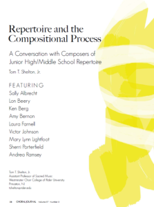 Repertiore and the Compositional Process