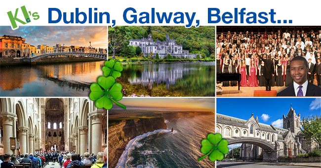 KIconcerts Ireland custom tours and the 2020 Rollo Dilworth Dublin Choir Festival